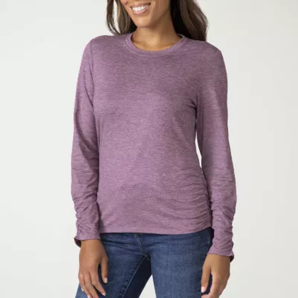 Free Country Womens Crew Neck Long Sleeve T-Shirt