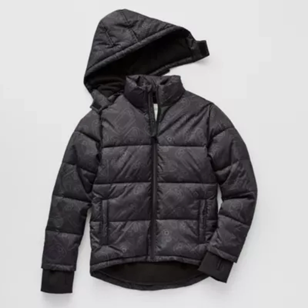 Thereabouts Little & Big Boys Water Resistant Heavyweight Puffer Jacket