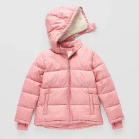 Thereabouts Little & Big Girls Water Resistant Heavyweight Puffer Jacket