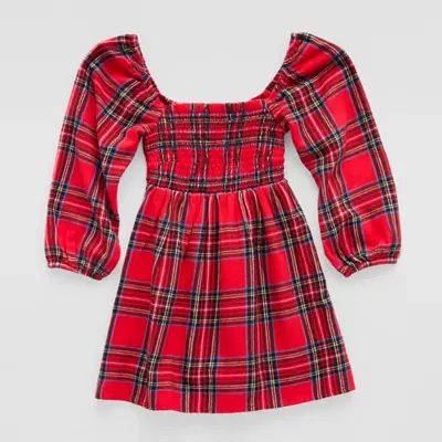 Thereabouts Little & Big Girls Long Sleeve A-Line Dress