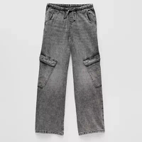 Thereabouts Little & Big Girls Cargo Wide Leg Jean