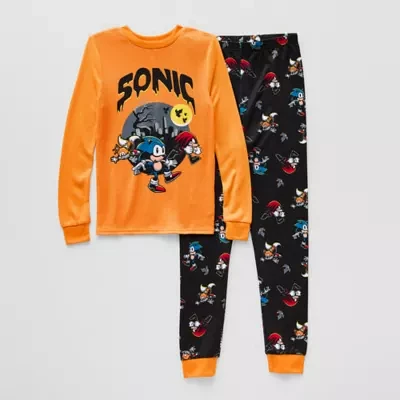 Little & Big Boys 2-pc. Sonic the Hedgehog Halloween Pajama Set