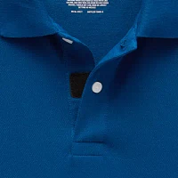 St. John's Bay Premium Stretch Big and Tall Mens Classic Fit Easy-on + Easy-off Adaptive Short Sleeve Polo Shirt