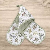 No 918 Provence Quilted Floral Print Kitchen Double Oven Mitt