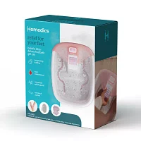 HoMedics Deluxe Footspa + Pumice Stone + Moisturizing Gel Socks Foot Bath