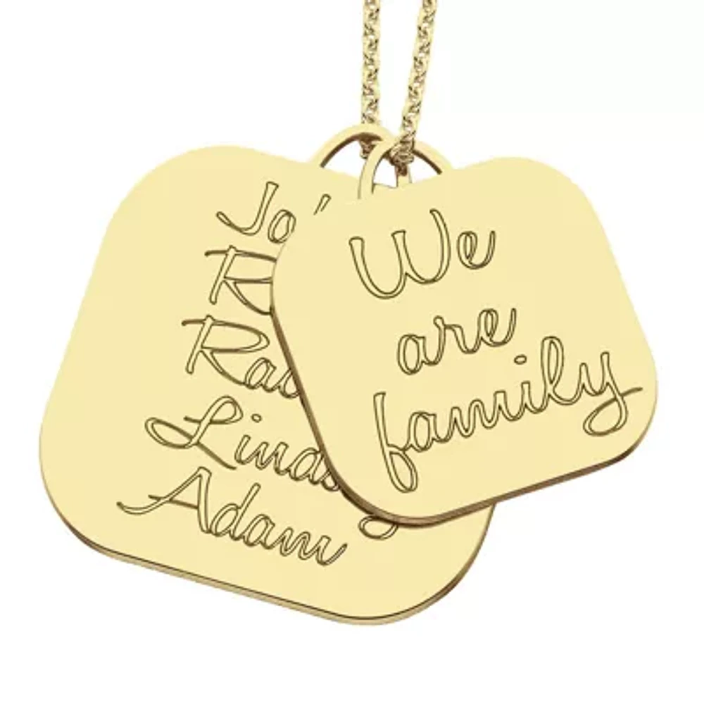 Personalized "We Are Family" Pendant Necklace