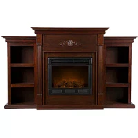 Killian Electric Fireplace with Bookcases