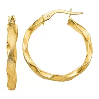 Made in Italy 14K Gold 25mm Hoop Earrings