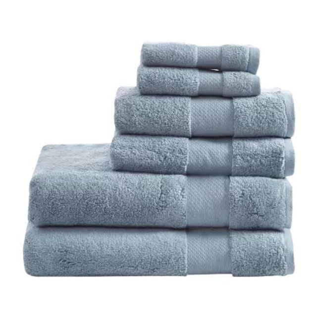 Madison Park Signature Turkish Oversized Cotton Solid 6-pc. Solid Bath Towel  Set - JCPenney