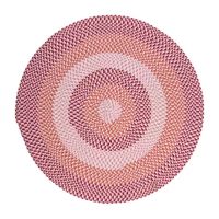 Colonial Mills Happy-Style Banded Braided Reversible Indoor Outdoor Round Accent Rug