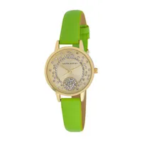 Laura Ashley Womens Green Strap Watch La31102gn