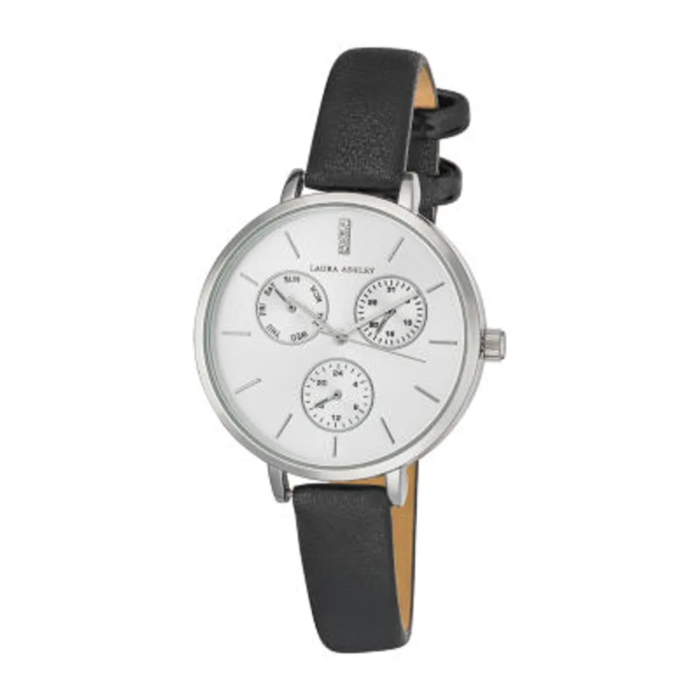 Laura Ashley Womens Black Strap Watch La2046ss