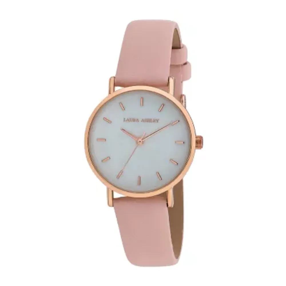 Laura Ashley Womens White Strap Watch La2026yg | Hamilton Place