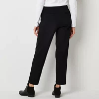 Liz Claiborne Ponte Womens Mid Rise Slim Pant