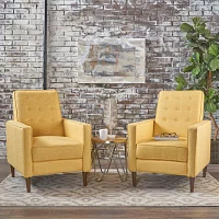 2-pc. Tufted Track-Arm Recliner