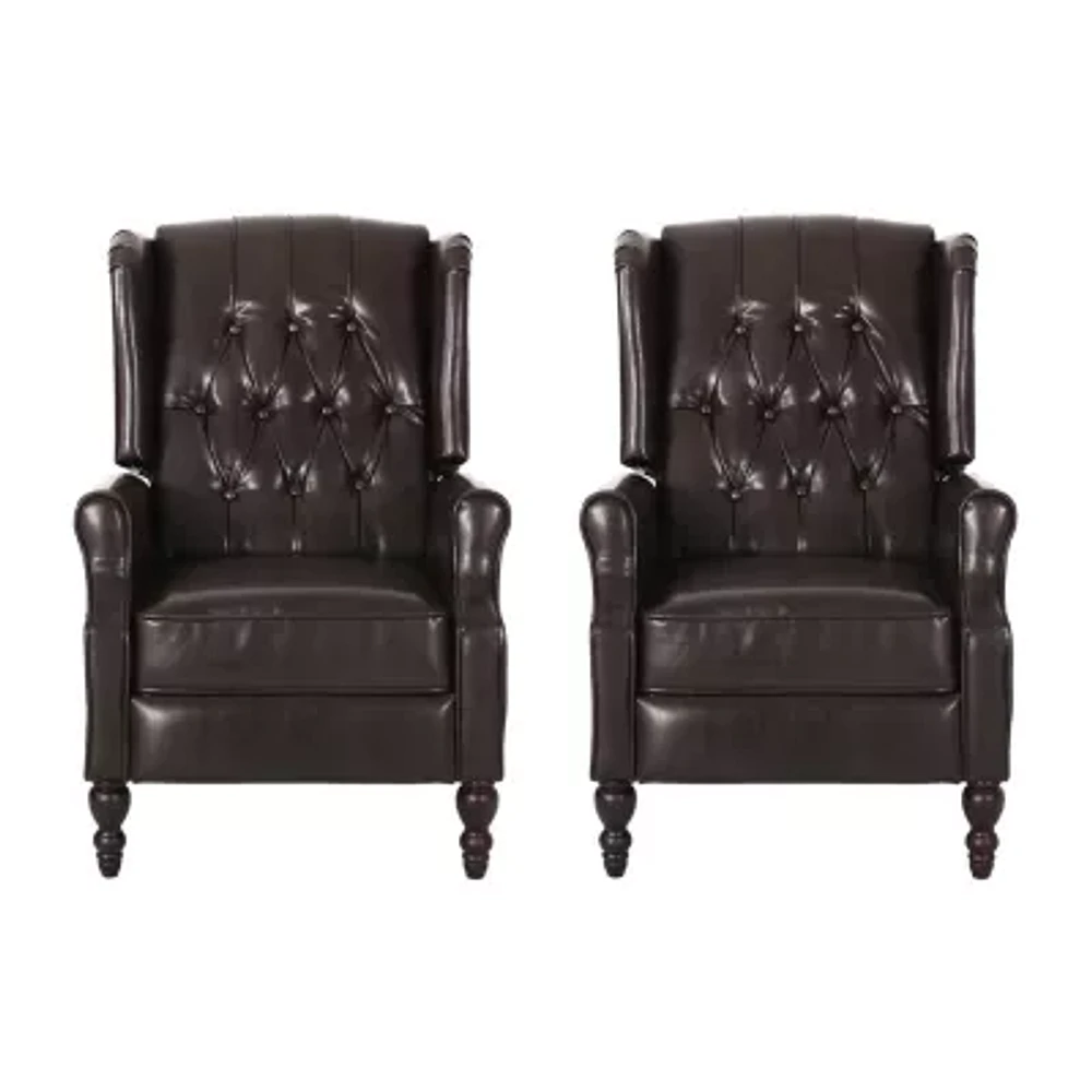 2-pc. Tufted Roll-Arm Recliner