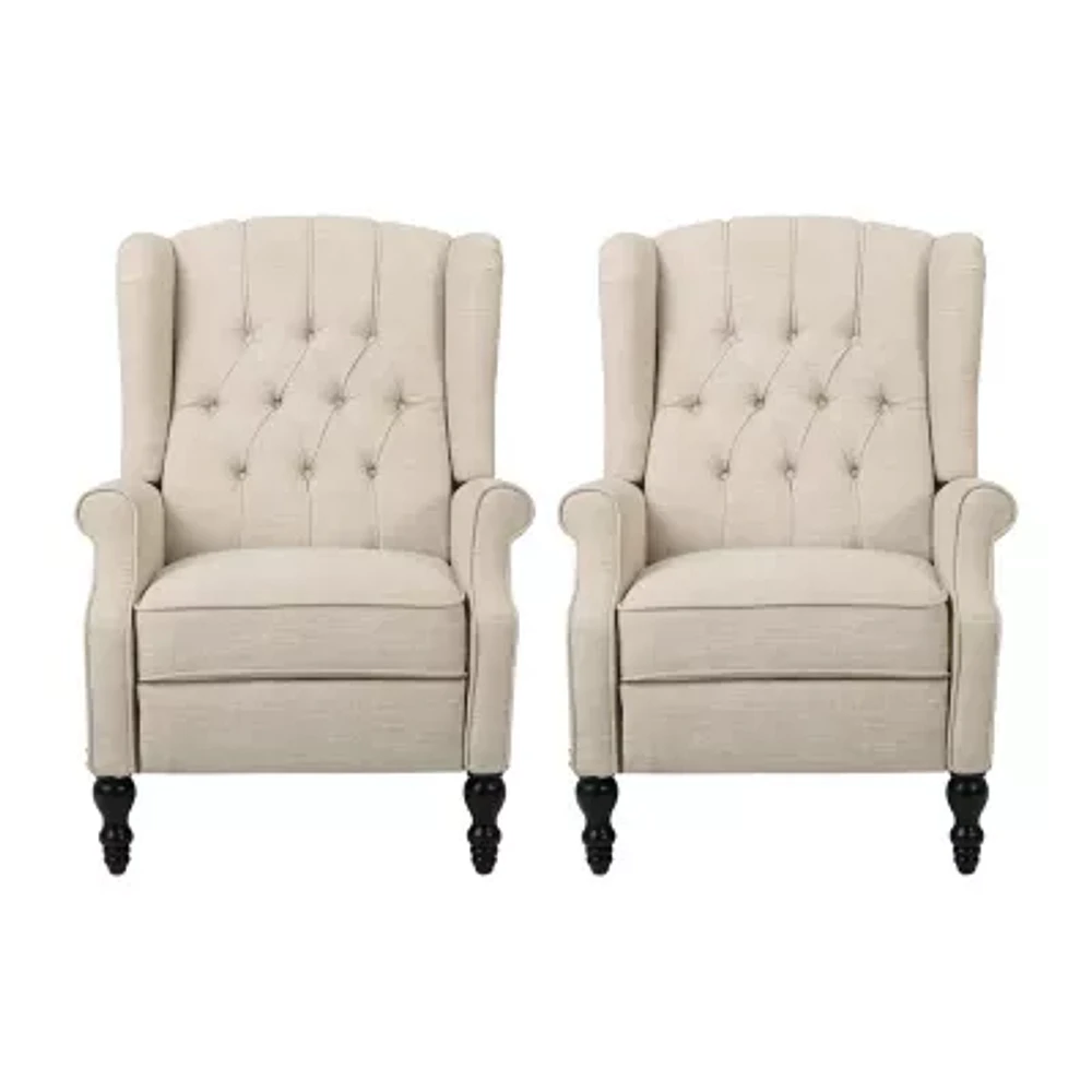 2-pc. Tufted Roll-Arm Recliner