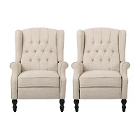 2-pc. Tufted Roll-Arm Recliner