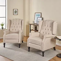 2-pc. Tufted Roll-Arm Recliner