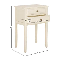 Lori 2-Drawer Storage End Table