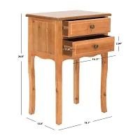 Lori Storage 2-Drawer End Table