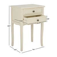 Lori Storage 2-Drawer End Table