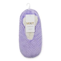 Mixit Chevron Cozy Womens 1 Pair Slipper Socks