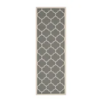 Safavieh Courtyard Collection Amias Geometric Indoor/Outdoor Runner Rug