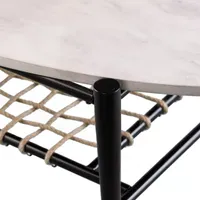 Holly & Martin Relckin Faux Marble Coffee Table