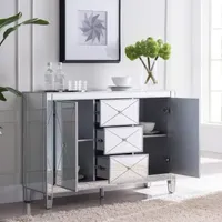 Ilbarnes 3-Drawer Mirrored Cabinet