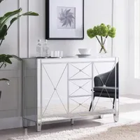 Ilbarnes 3-Drawer Mirrored Cabinet