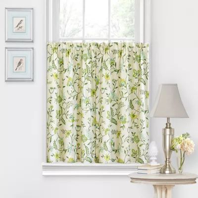 Waverly Carolina Crewel 2-pc. Rod Pocket Window Tier