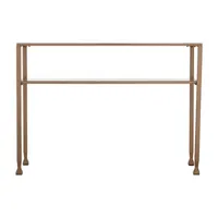 Brana Metal and Glass Console Table