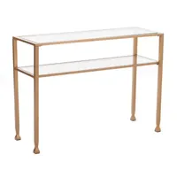 Brana Metal and Glass Console Table