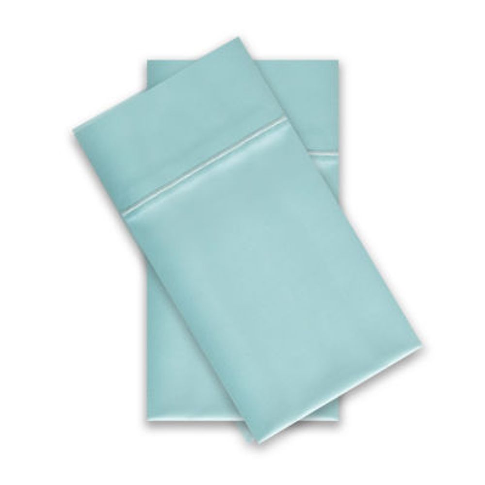 Liz Claiborne Luxury 600tc Cotton Sateen Wrinkle Free 2-Pack Pillowcases