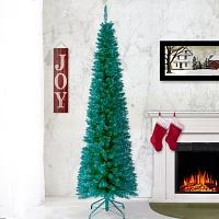 National Tree Co. Turquoise Tinsel 6 Foot Christmas Tree