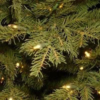 National Tree Co. Nordice Spruce Slim 7 1/2 Foot Pre-Lit Spruce Christmas Tree