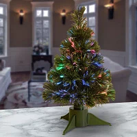 National Tree Co. Fiber Optic Ice 1 1/2 Feet Pre-Lit Christmas Tree