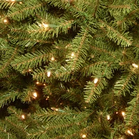 National Tree Co. Dunhill Fir Hinged / Foot Pre-Lit Fir Christmas Tree