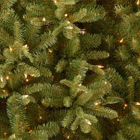 National Tree Co. Tiffany Fir Slim 9 Foot Pre-Lit Fir Christmas Tree