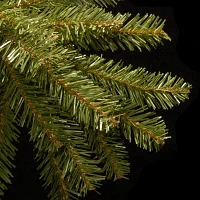 National Tree Co. Dunhill Fir Hinged 9 Foot Pre-Lit Fir Christmas Tree