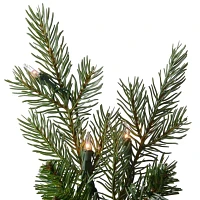 National Tree Co. Nordic Spruce Hinged 9 Foot Pre-Lit Spruce Christmas Tree