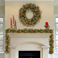 National Tree Co. Wintry Pine Indoor Outdoor Wreath