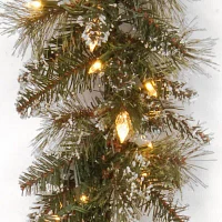 National Tree Co. Glittery Bristle Pine Indoor Outdoor Christmas Garland