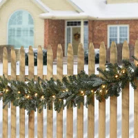 National Tree Co. Frosted Artic Spruce Feel Real Christmas Indoor Outdoor Garland