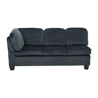 Canterbury 3-pc. Track-Arm Tufted Sectional