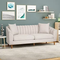 Ansonia Sharkfin-Arm Sofa