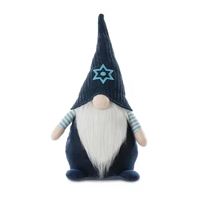 Glitzhome Fabric Hanukkah Gnome Christmas Tabletop Decor