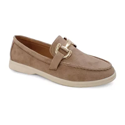 Yoki Womens Carol Moc Closed Toe Loafers