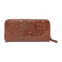 Frye and Co. Tooling Womens Zip Around Wallet